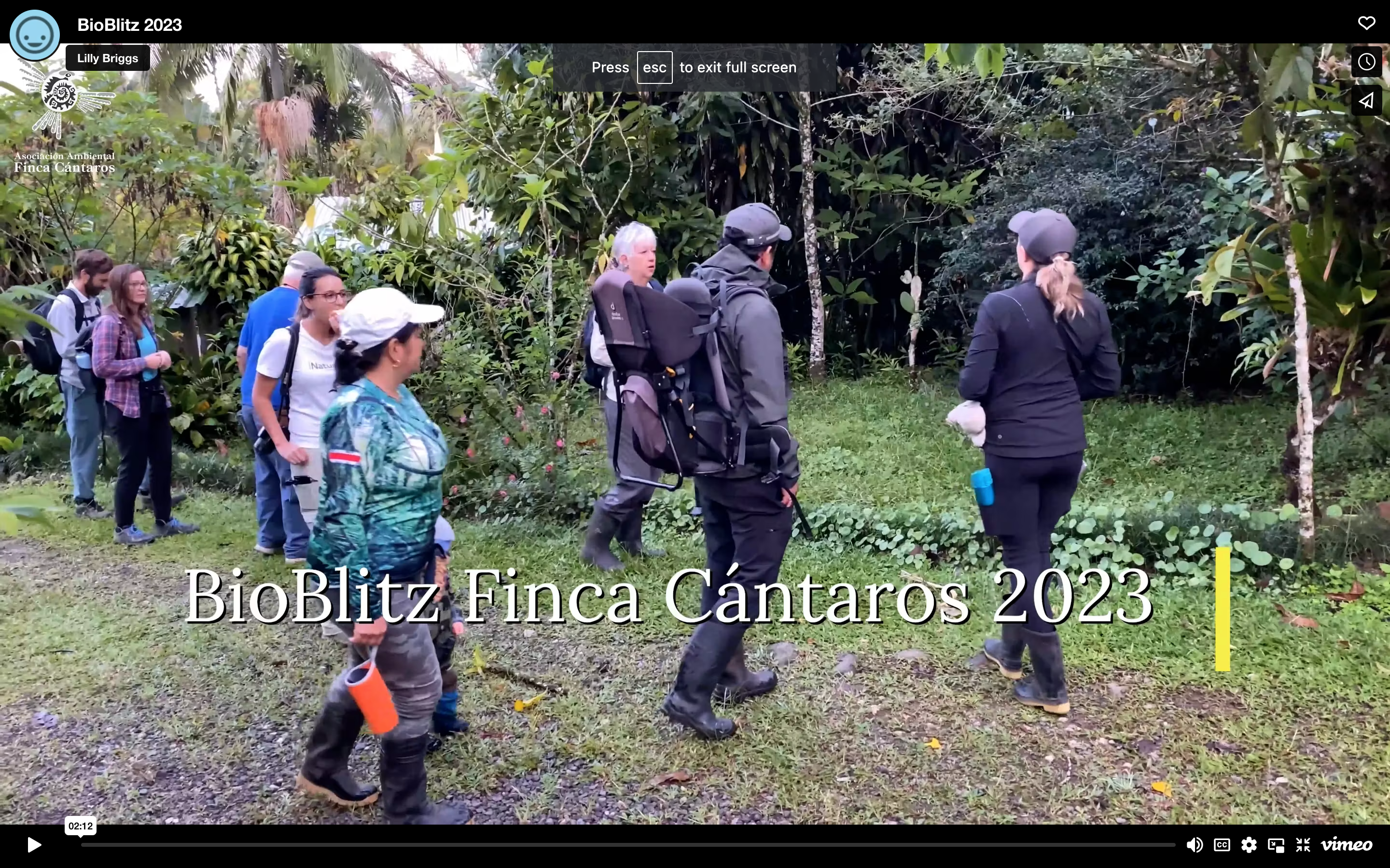 A first for Finca Cántaros: A BioBlitz!